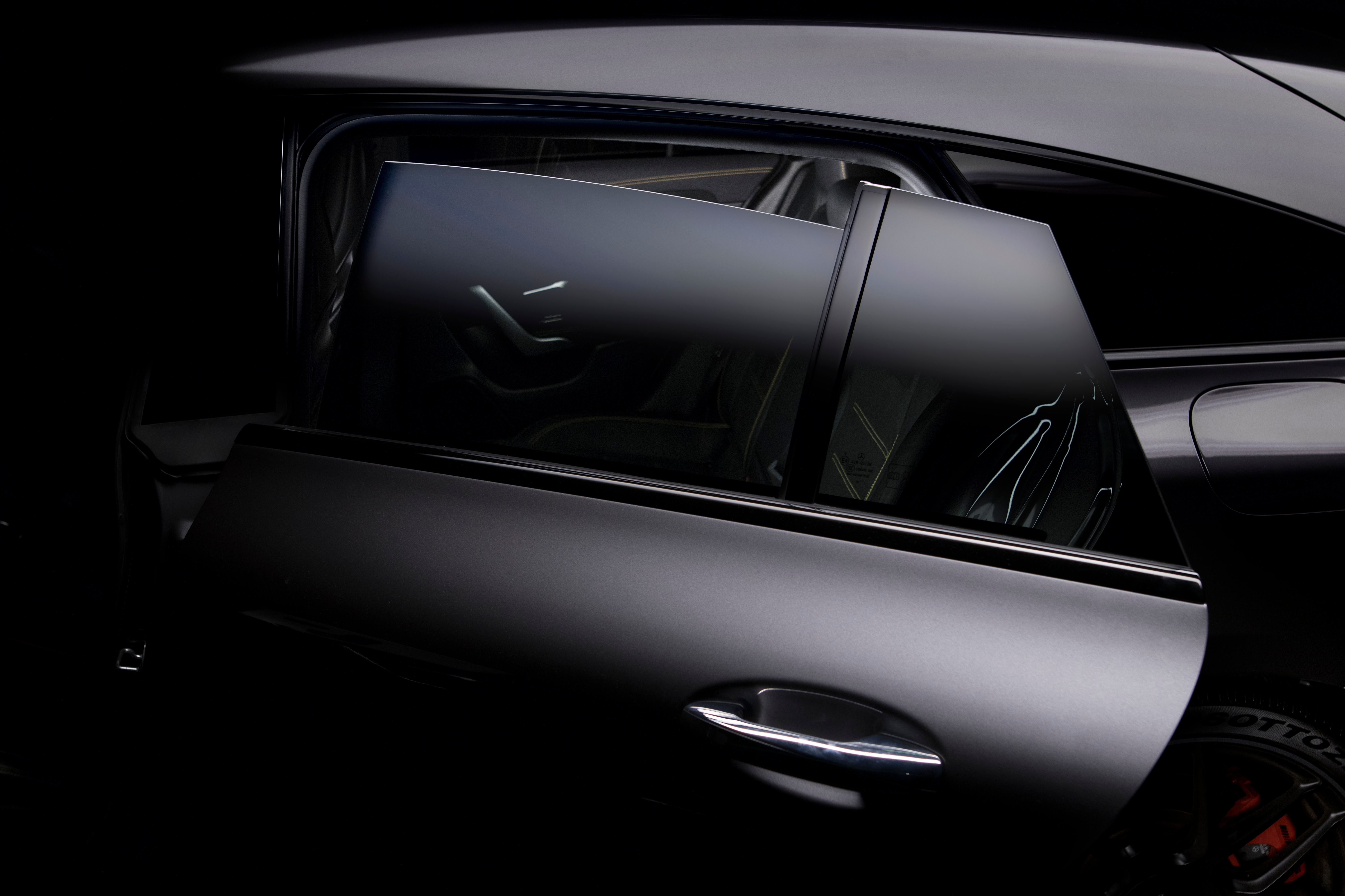 Premium automotive window tint installation
